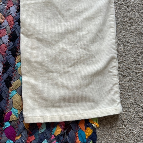 Coldwater Creek Cream Embroidered Straight Leg Corduroy Pants Women’s Size 12 - Picture 12 of 13
